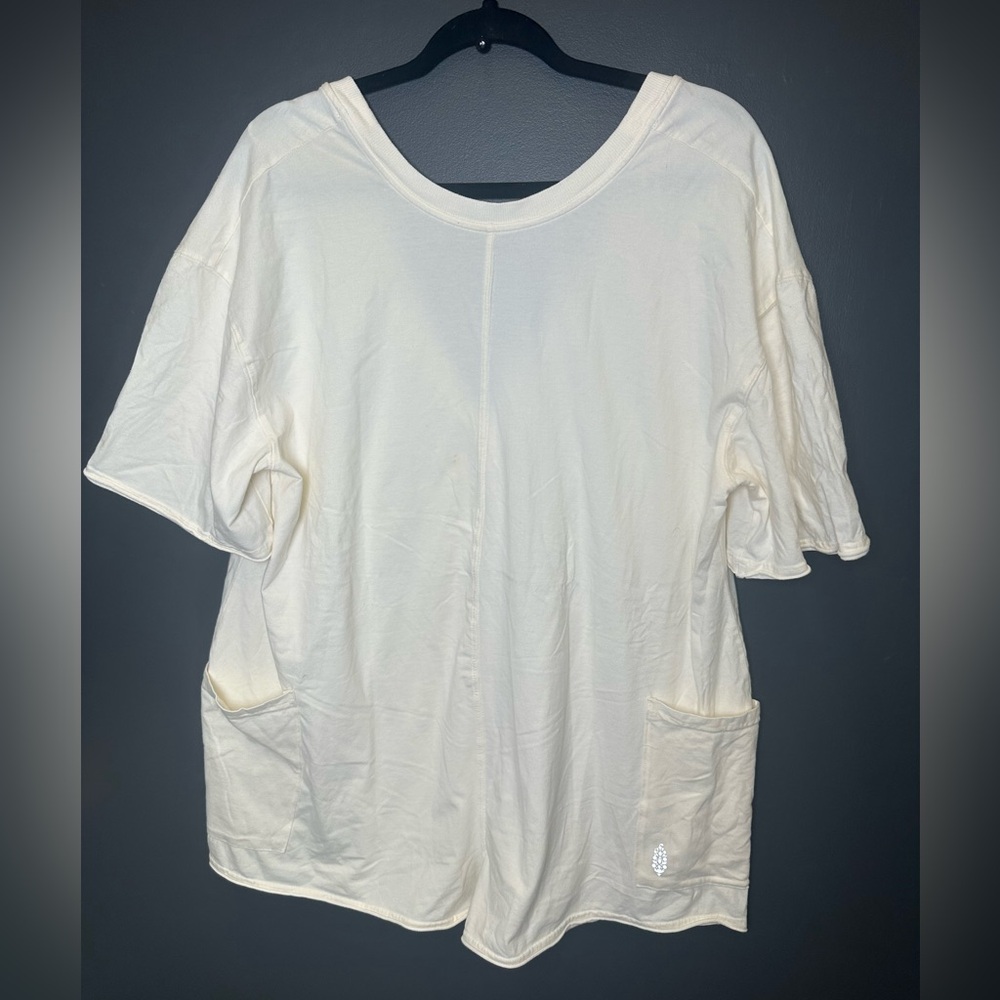 Free People | Hotshot Tee Romper | Ivory‎ | NWOT | Large | Call Out